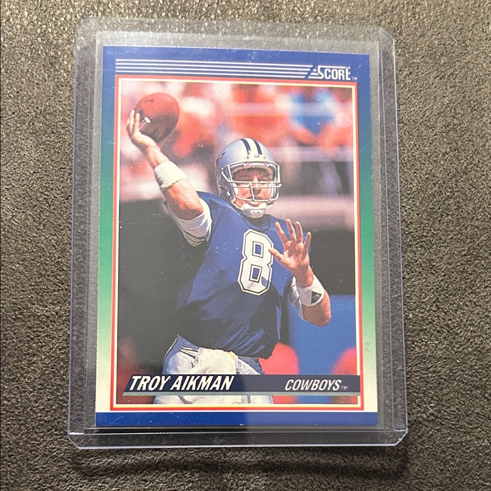 Troy Aikman Cowboys Football Trading Card - Score